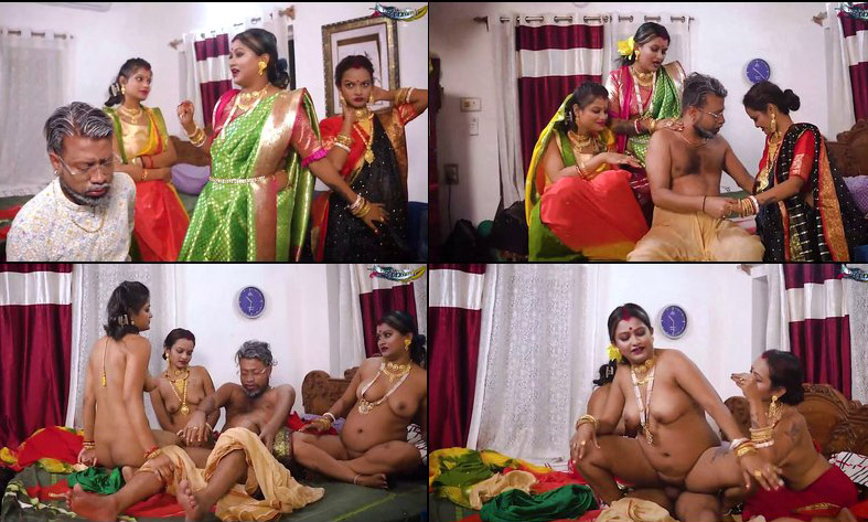 Tharki Burha Nikala Suhagraat Manana With His Three New Naveli Wives