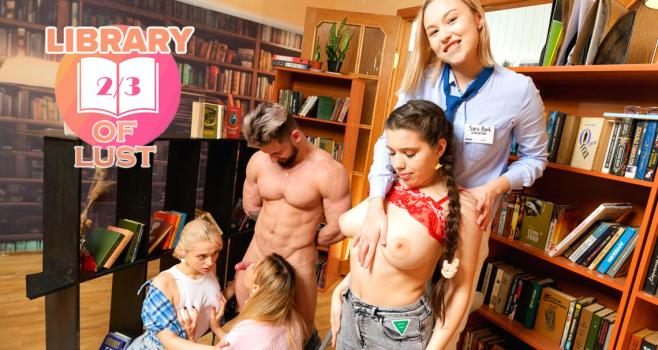 [clubsweethearts] Novella Night, Sara Bork, Molly Cute, Nice Viki (library Of Lust – Part 2 3 04.06.2025) Pussy Drool