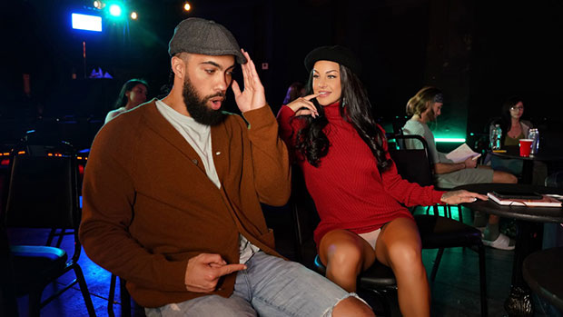 [CrazyCollegeGFs] Evelin Stone’s Poetry Slam Turns Into Steamy Sneaky Sex Adventure with James Angel